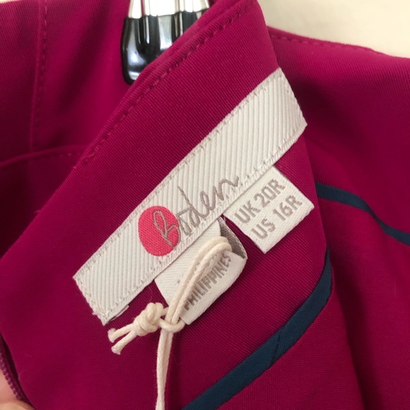 Boden Becky Skirt in Vibrant Plum, Size 16, NEW - Picture 9 of 11